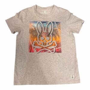 Psycho Bunny Graphic T-Shirt with Skull - size M (3)
